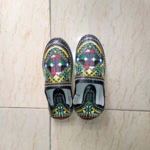 Berber Handmade Leather Babouche Shoes Colorful Boho Slippers