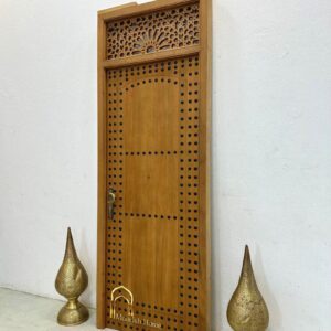 Amazigh Moorish Carved Cedar CUSTOM Door with Berber Traditional Style