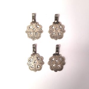 Berber Tifinagh Maroc Anciens Silver Pendant Vintage Necklace