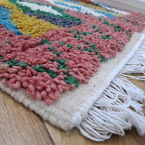 Berber Beni Ourain Handmade Wool Rug With Amazigh Patterns