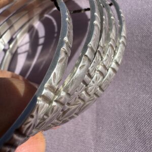 Berber Amazigh Silver Bracelet Set of Five Large Bangles