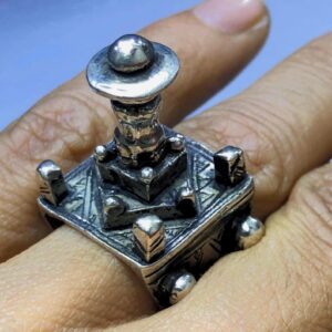 Berber Tuareg Vintage Handmade Silver Ring with Tribal Style