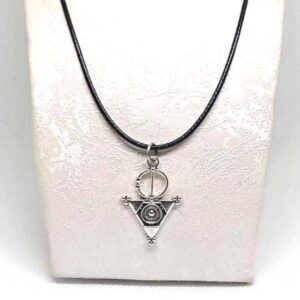 Amazigh Yaz Symbol Sterling Silver Berber Fibula Inspired Necklace