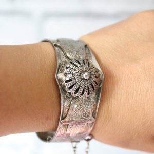 Berber Tuareg Vintage Argenté Silver-Tone Camel Cuff Bracelet