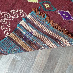 Hand-Knotted Boujaad Berber Runner Rug Handmade Atlas Hallway