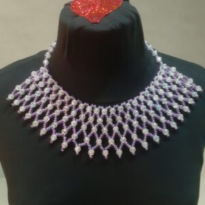 Amazigh Handmade Choker Beaded Necklace Elegant Seed Bead Jewelry