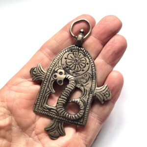 Berber Antique Talisman Tifinagh Necklace with Louha Pendant