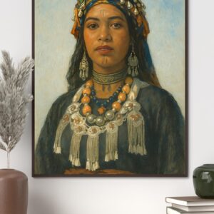 Berber Woman Portrait Amazigh Cultural Art Print Digital Download
