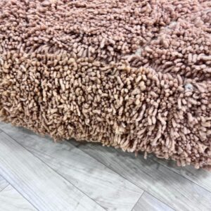 Amazigh Handwoven Berber Wool Floor Pouf with Hanbel Design