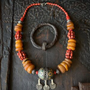 Amazigh Berber Tagmout Pendant Antique Style Necklace Unique