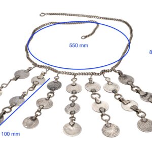 Amazigh Antique coin pectoral Middle Atlas Necklace with seven rows