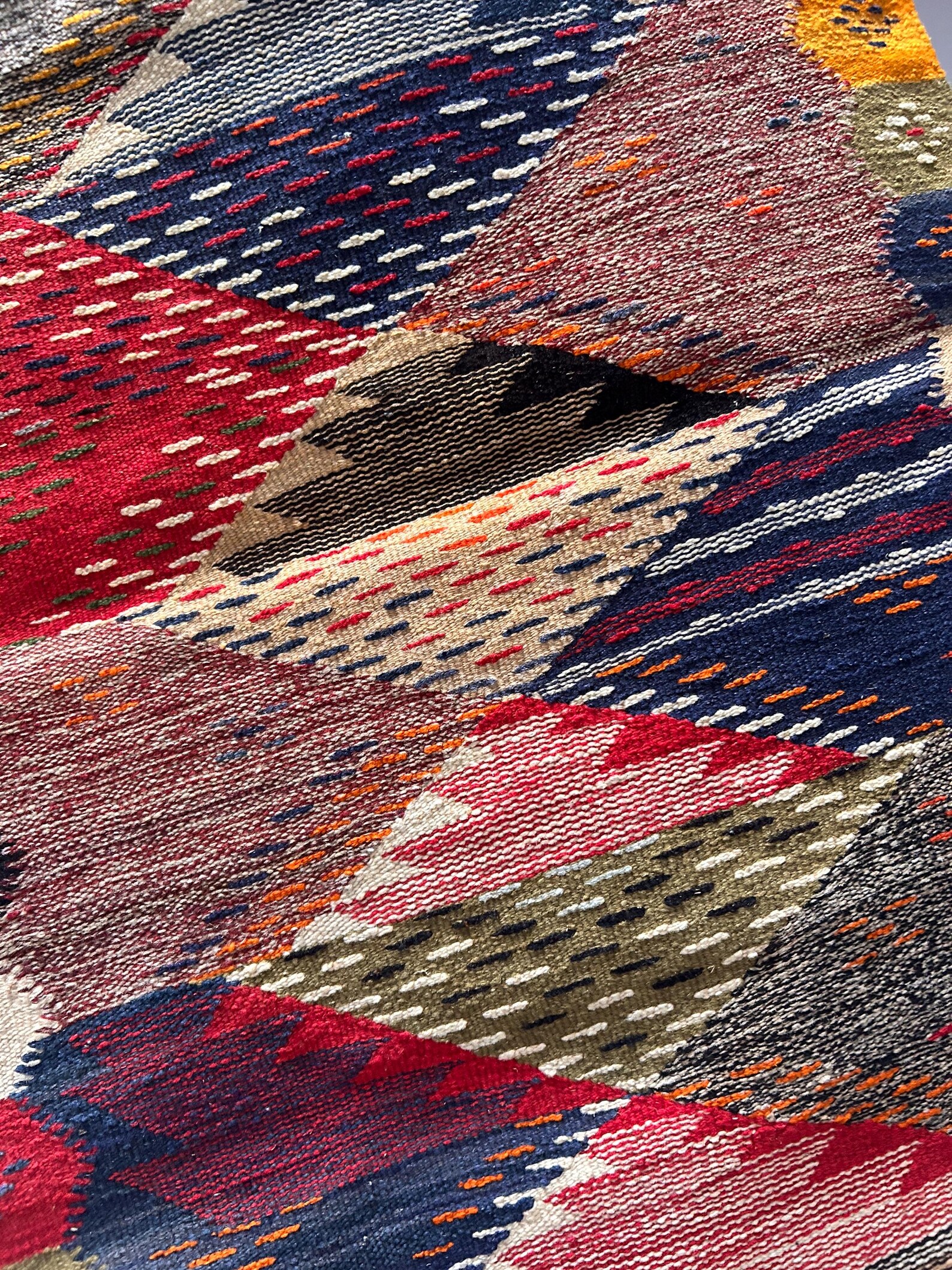 Berber Taznakht Vintage Abstract Wool Handmade Area Rug