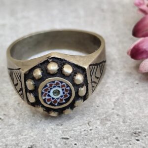 Amazigh Berber Tuareg Bédouins nomades Tizerzai Millefiori Ring