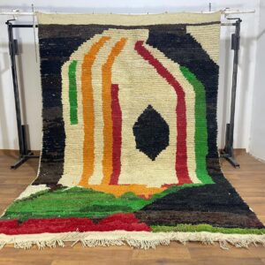 Amazigh Abstract Berber Wool Rug Custom Design Size Options