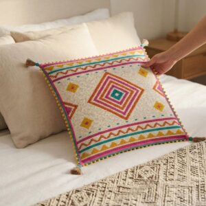 Amazigh Berber Boucherouite Azilal Crochet Pillow Pattern PDF