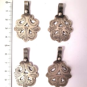 Berber Tifinagh Maroc Anciens Silver Pendant Vintage Necklace