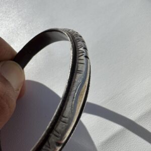 Antique Berber Amazigh Silver Bracelet with Traditional Jewelry Design