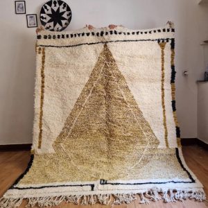 Berber Beni Ourain Handmade Wool Rug for Living Room Decor