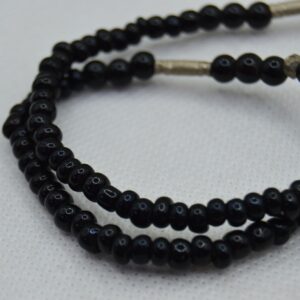 Amazigh Tuareg Berber Turquoise Pendant Black Bead Necklace