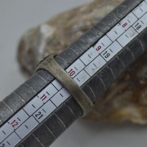 Amazigh Berber Green Agate Silver Statement Ring with Tribal Details