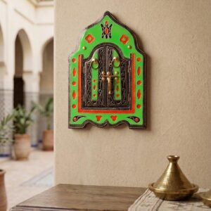 Amazigh Berber Arched Mirror Decorative Artisan Wall Art