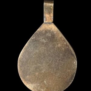 Amazigh Berber Teardrop Pendant Hand Engraved Vintage Necklace