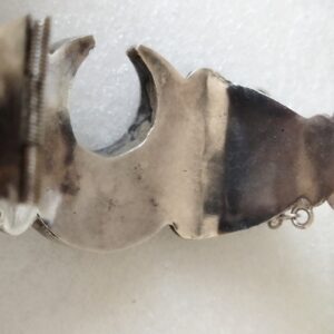 Berber Amazigh Silver Crescent Bracelet from Tunisia Vintage Design