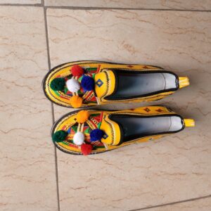 Berber Amazigh Babouche Shoes Handmade Leather Boho Slippers