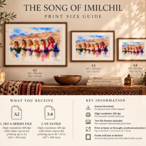 Amazigh High Atlas Song Watercolour Print Digital Download