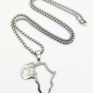 Amazigh Berber Afrique Necklace With Stainless Steel Chaîne