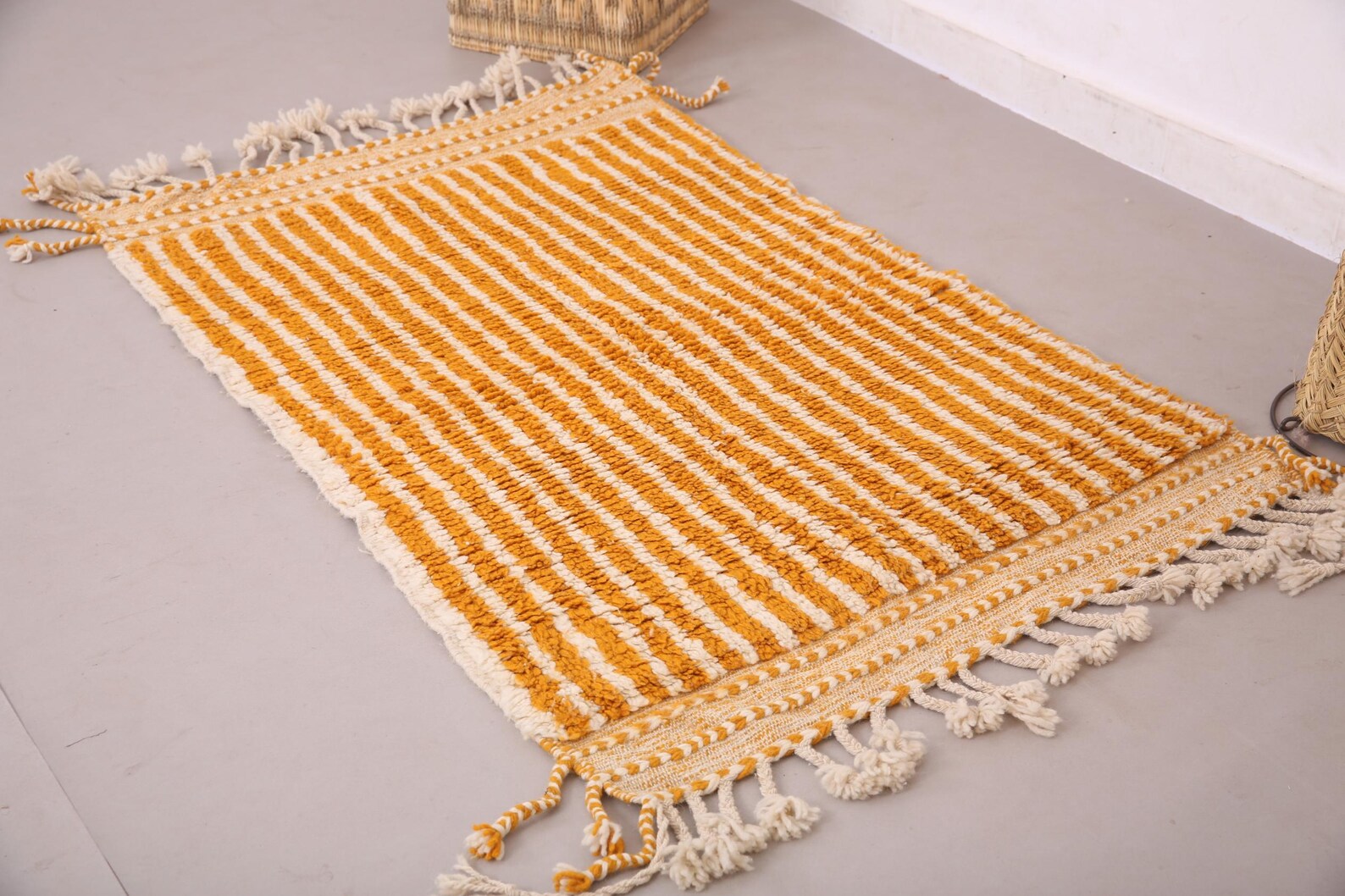 Amazigh Berber Handmade Wool Rug for Living Room Decor