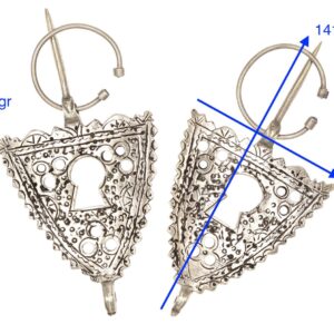 Amazigh Antique Fibula Pair with Southern Openwork Silver Design
