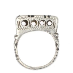 Amazigh Tuareg Niger Silver Ring with Rectangular Bezel