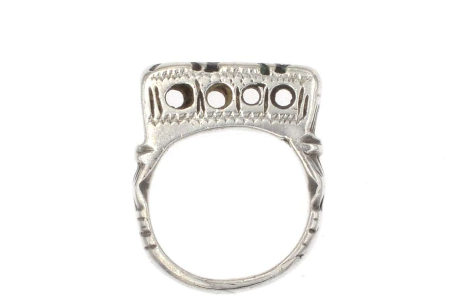 Amazigh Tuareg Niger Silver Ring with Rectangular Bezel