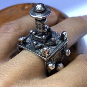 Berber Tuareg Vintage Handmade Silver Ring with Tribal Style