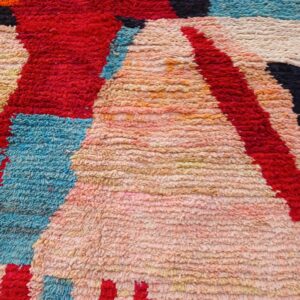 Amazigh Custom Abstract Berber Wool Rug Geometric Handmade Artisan Carpet