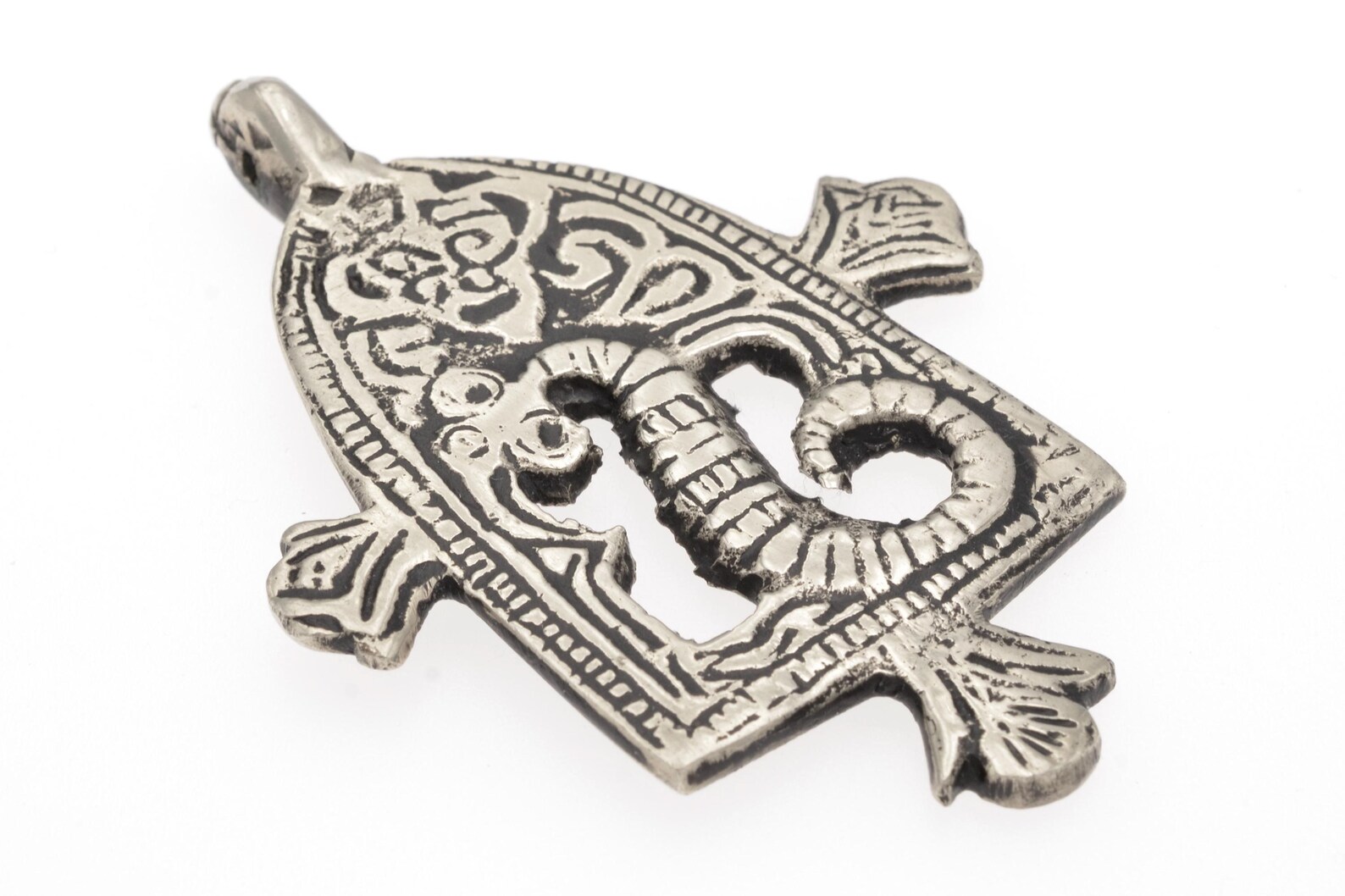 Amazigh Berber LOUHA Silver Amulet Necklace from Todrha Valley