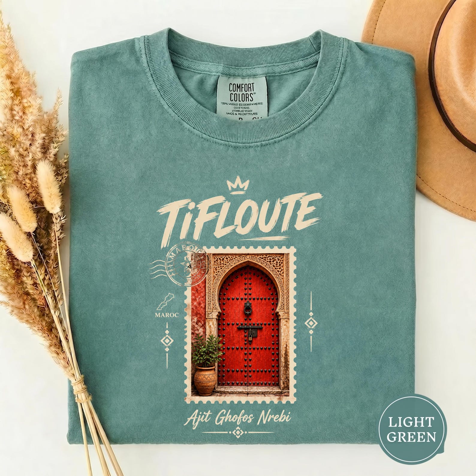 Amazigh Tifloute Berber Traditional Door Art Heritage T-Shirt