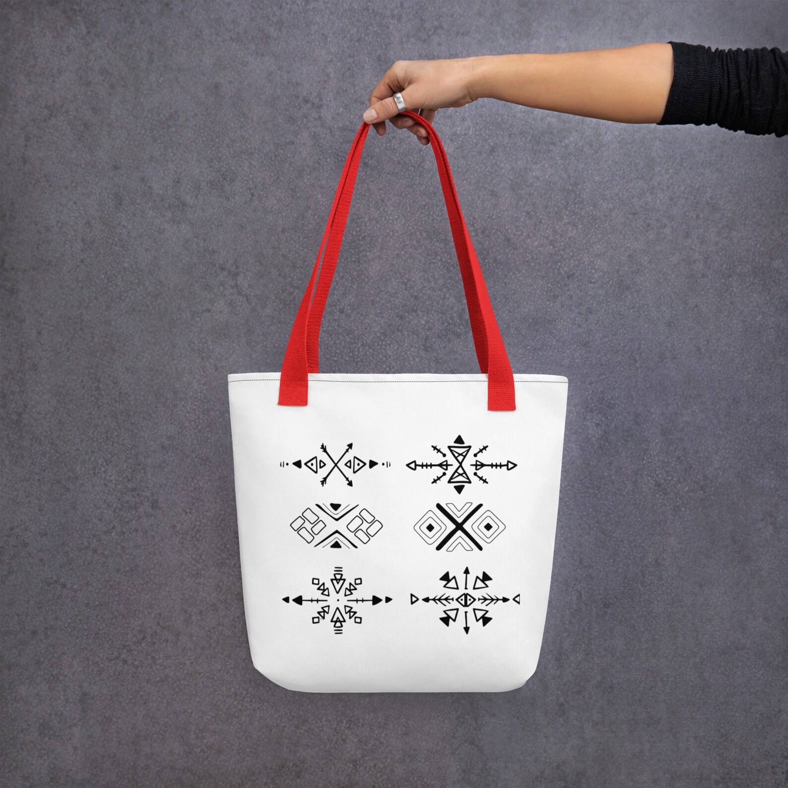 Amazigh Berber Kabyle Tifinagh Motifs Culture Design Bag