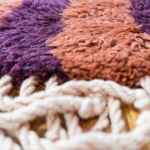 Amazigh Berber Hand-Knotted Wool Area Rug Terra Earthy Tones