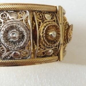 Berber Oriental Vermeil Bracelet with Lune and Soleil Motifs