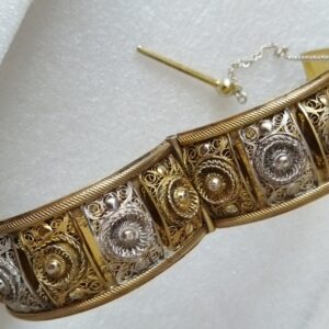 Berber Oriental Vermeil Bracelet with Lune and Soleil Motifs
