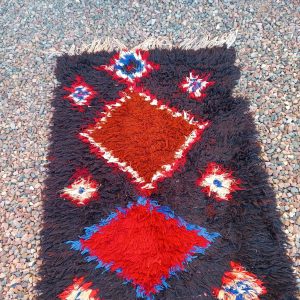 Berber Handmade Cotton Runner Rug Vintage Bohemian Area Rugs