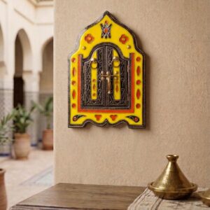 Amazigh Berber Arched Mirror Decorative Artisan Wall Art