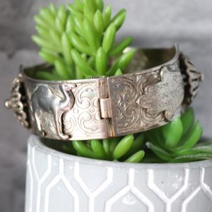 Berber Tuareg Vintage Argenté Silver-Tone Camel Cuff Bracelet