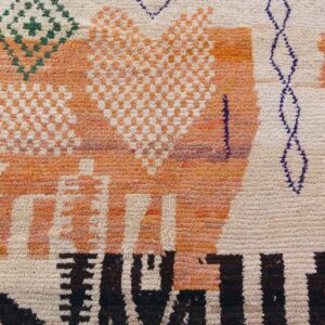 Amazigh Berber Custom Abstract Wool Geometric Area Rug