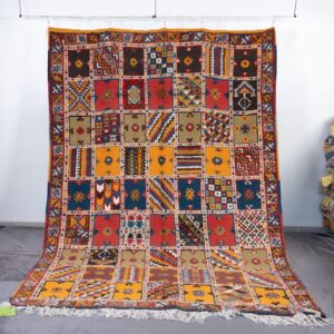 Amazigh Taznakht Berber Mosaic Colorful Tribal Wool Rug