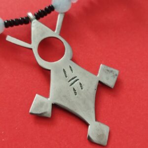 Berber Tuareg Croix d'Agadez Necklace with Agadez Design Motif