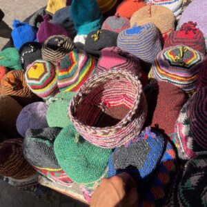 Amazigh Berber Handcrafted Wool Beanie with Geometric Knit Hat