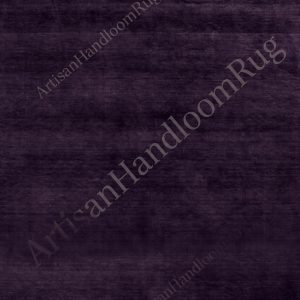 Berber Handloomed Deep Purple Wool Plush Area Rug
